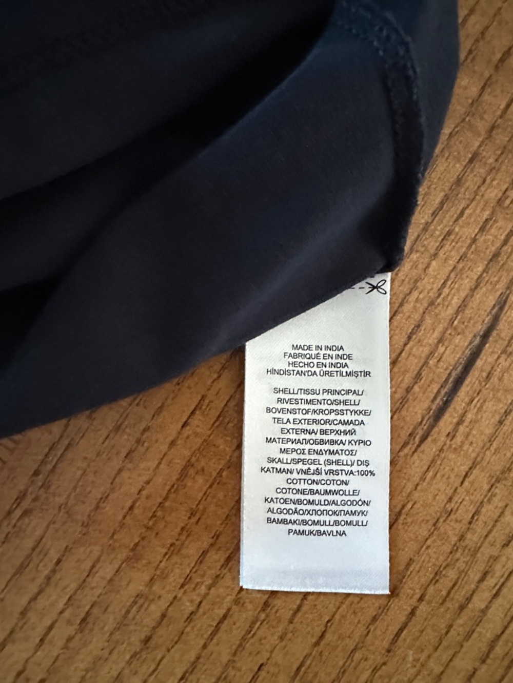 Lauren Ralph Lauren Navy Short-Sleeve Top with Shirred Puff Sleeves - Picture 7 of 7